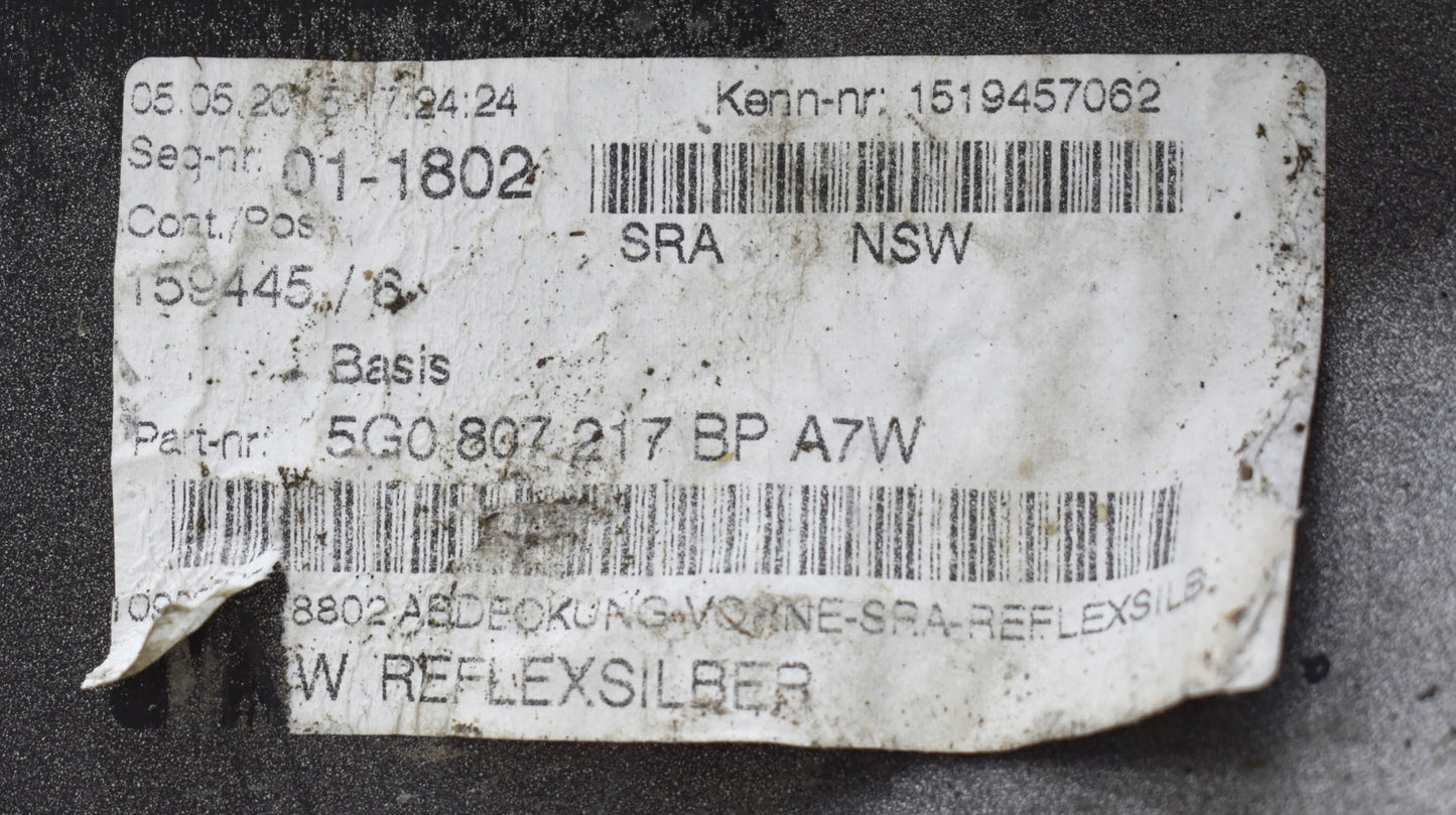 VW GOLF VII 5G0 FRONT BUMPER ORG