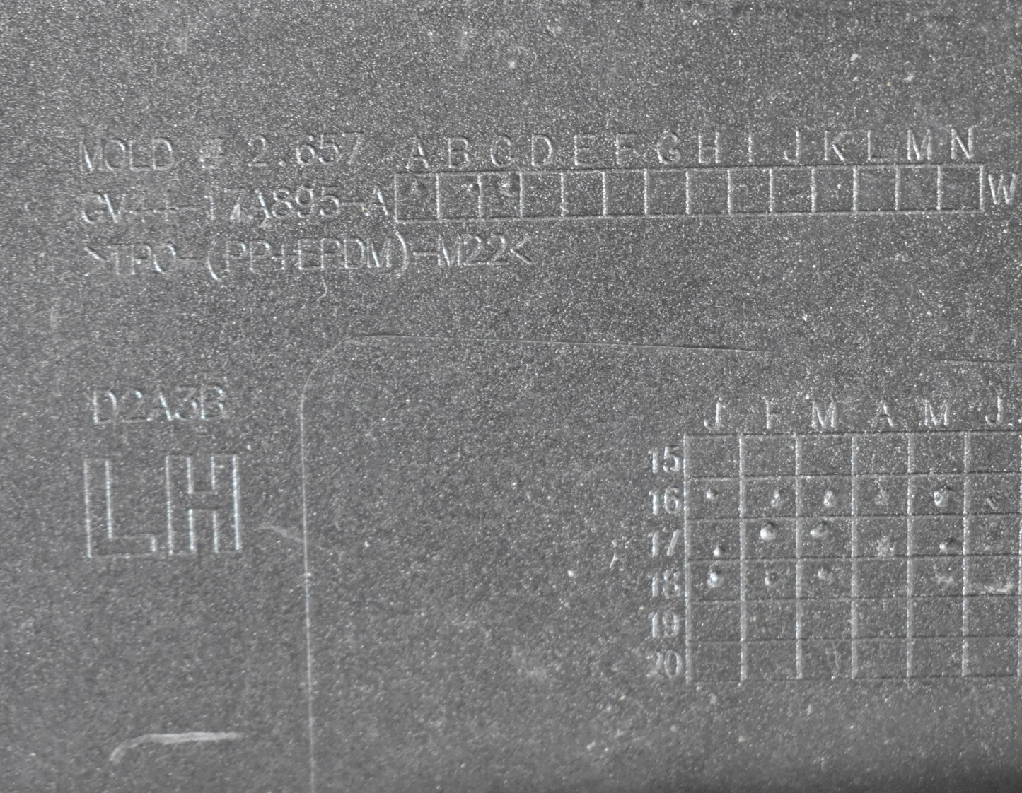 FORD KUGA MK2 REAR BUMPER ORIGINAL STANDARD BASIC + BOTTOM