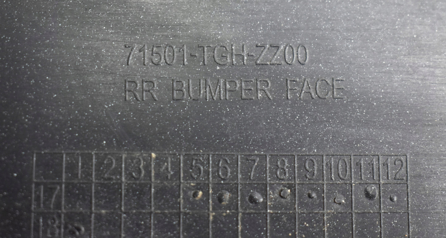 HONDA CIVIC X TYPE R REAR BUMPER ORIGINAL + BOTTOM