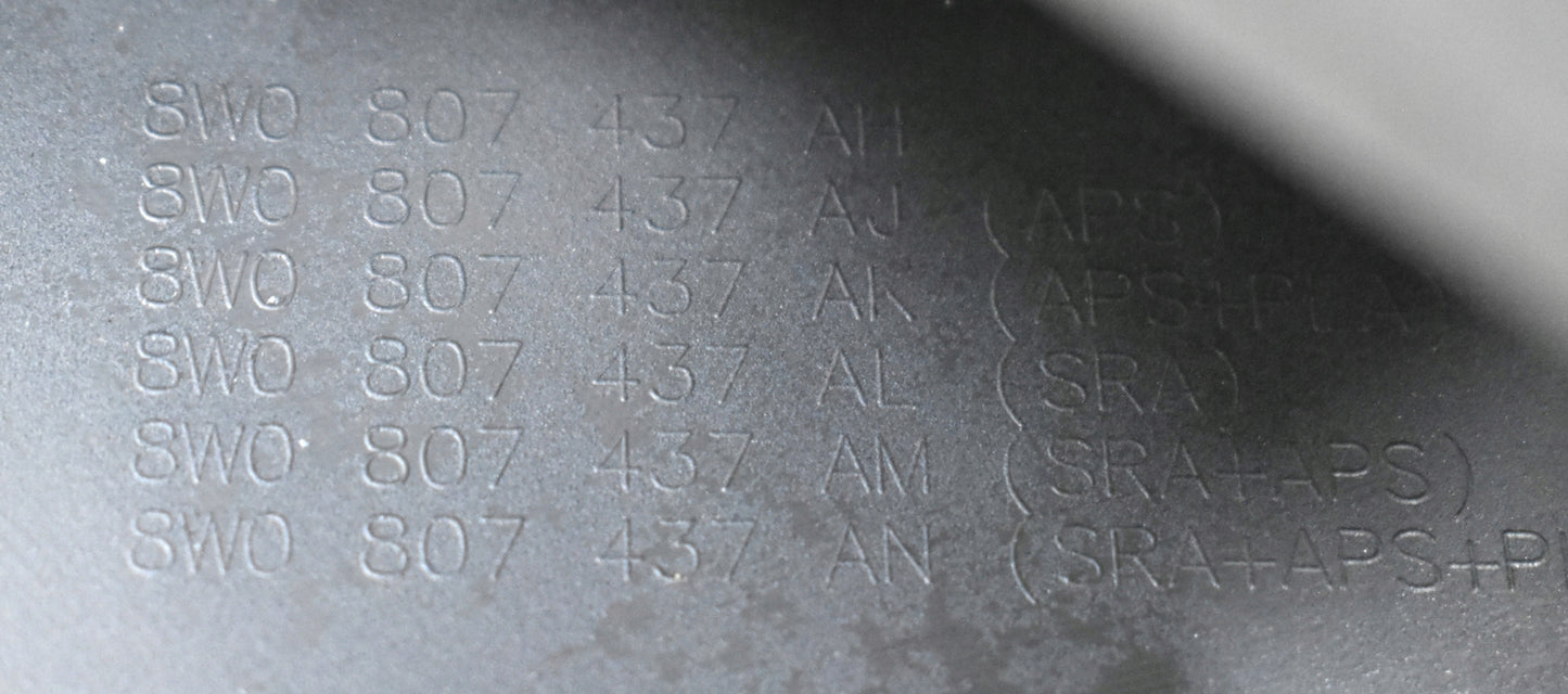 AUDI A4 B9 8W0 LIFT FRONT BUMPER FRONT ORIGINAL