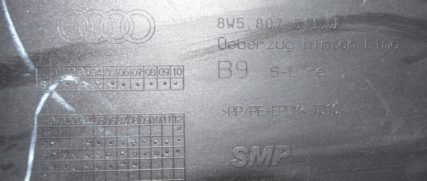 AUDI A4 B9 8W5 S LINE REAR BUMPER ORG + BOTTOM