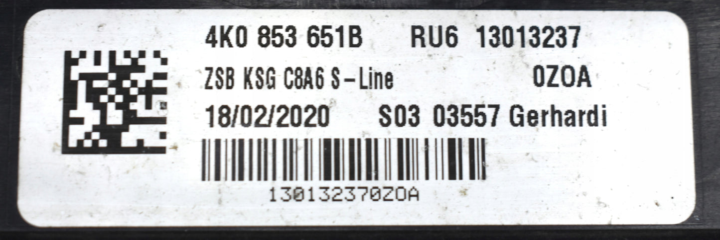 AUDI A6 C8 4K0 FRONT BUMPER ORG