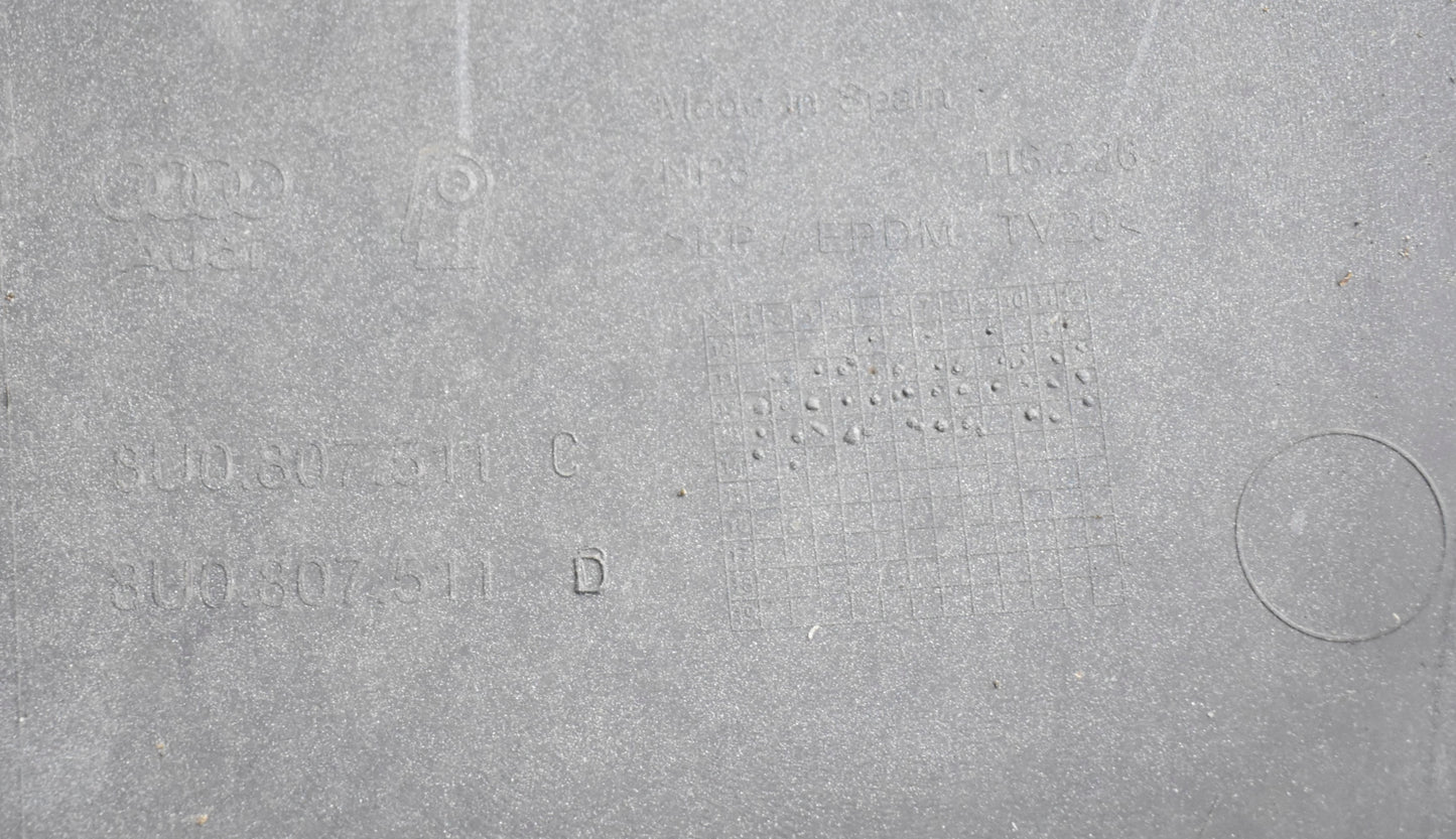 AUDI Q3 8U0 S LINE REAR BUMPER GENUINE + BOTTOM