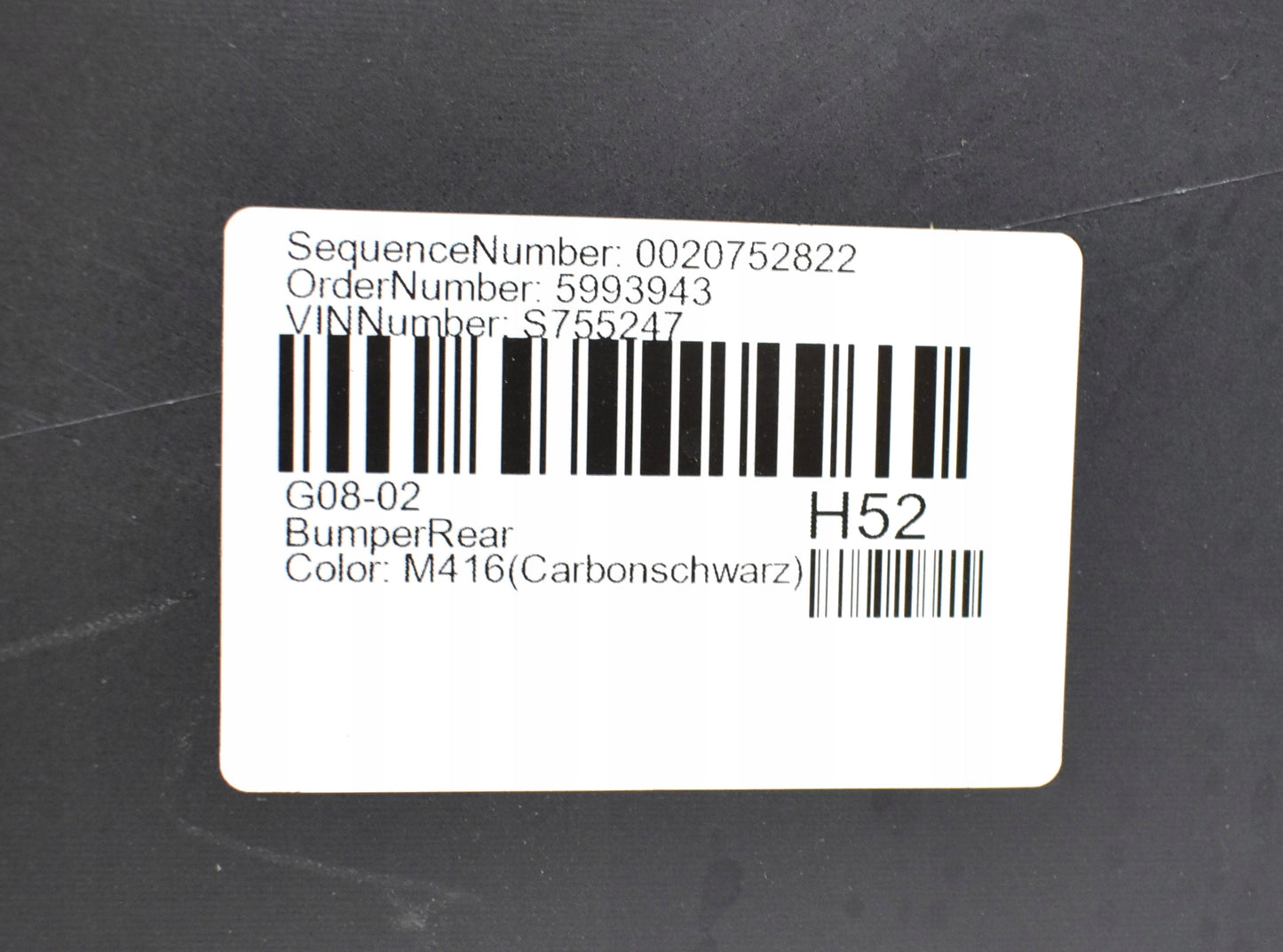 BMW IX3 G08 M PACKAGE FACELIFT LCI REAR BUMPER ORG