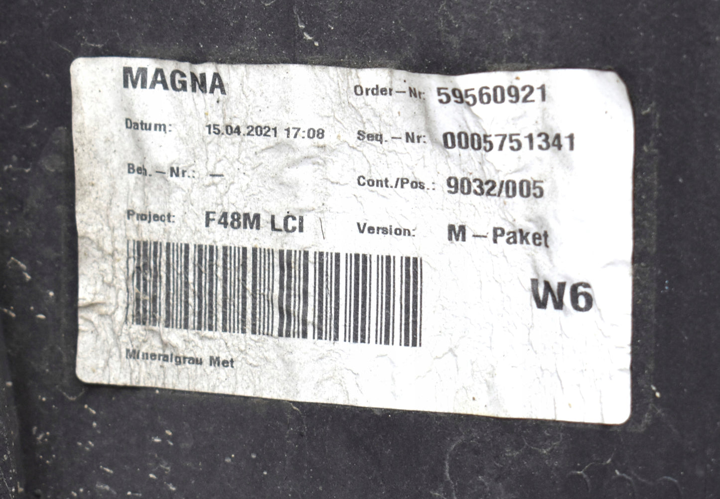 BMW X1 F48 LIFT LCI M PACKAGE REAR BUMPER ORG + DIFFUSER