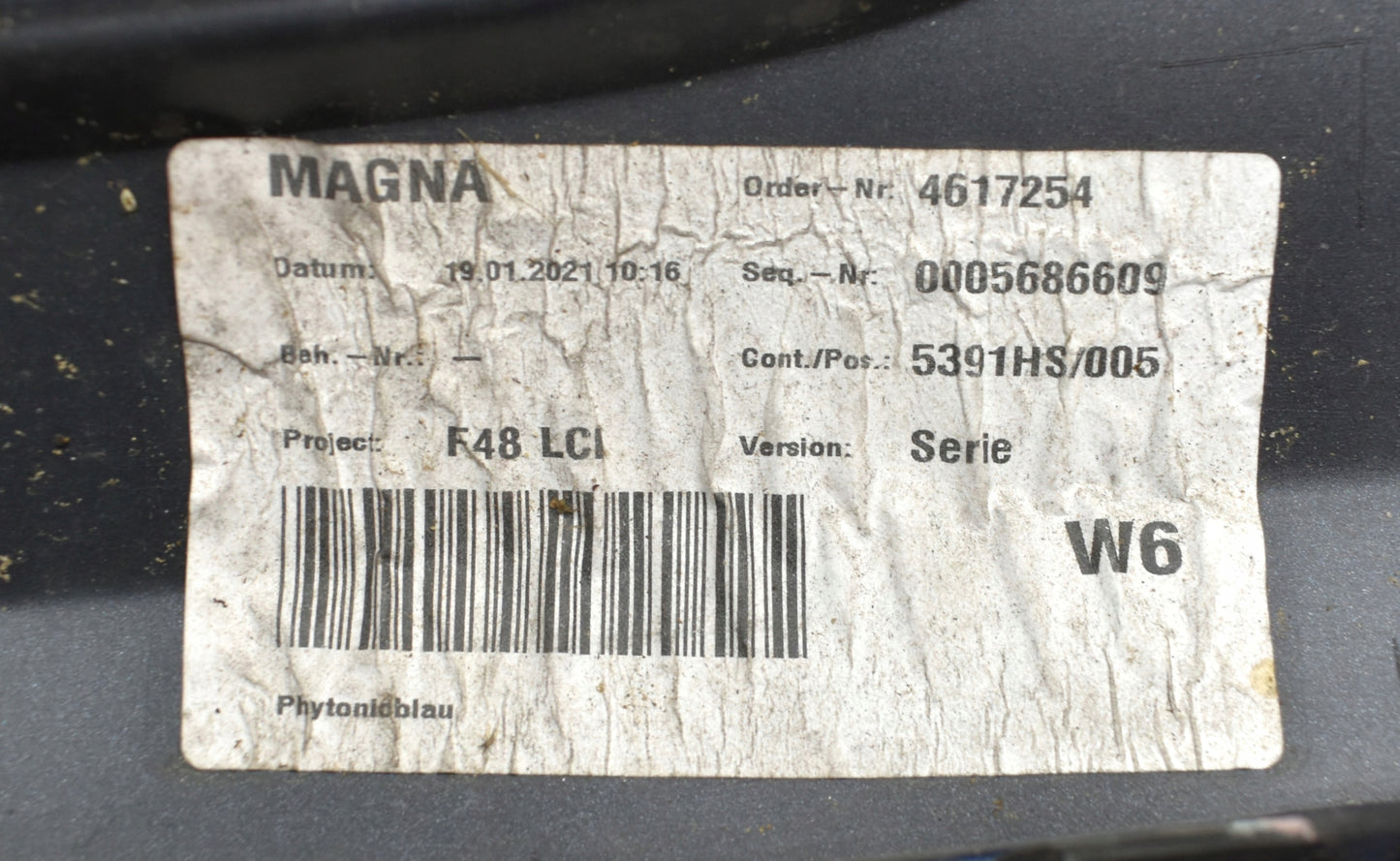 BMW X1 F48 LIFT LCI FRONT BUMPER ORG + BOTTOM