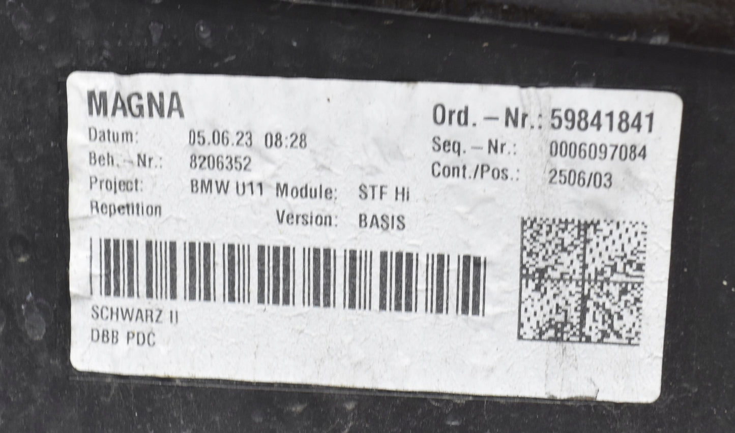 BMW X1 U11 REAR BUMPER ORIGINAL STANDARD BASIC + BOTTOM