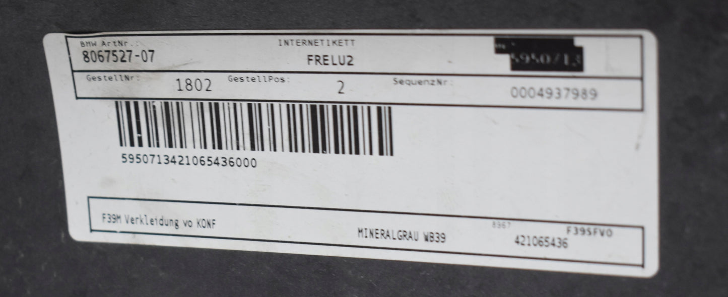 BMW X2 F39 M PACKAGE FRONT BUMPER ORG