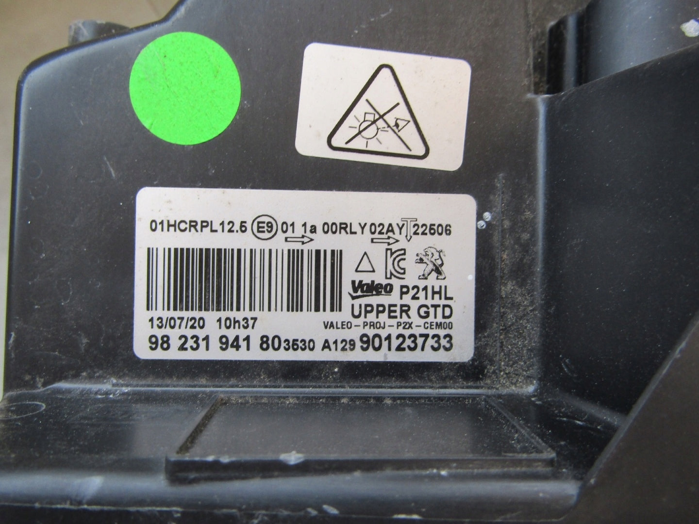 PEUGEOT 208 II 2 2008 II 2 FULL LED HEADLIGHT 19-23 LH LEFT 9823194180