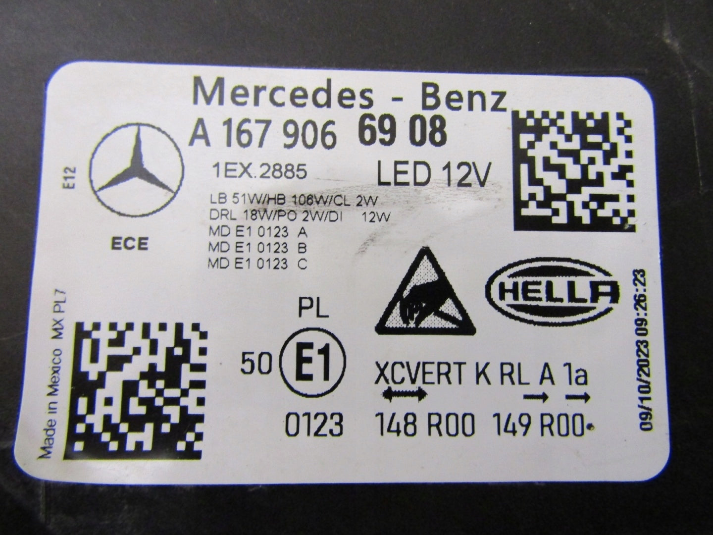 Front Lamp Mercedes GLE W167 LIFT FULL LED MULTIBEAM 23- LH LEFT A16790669