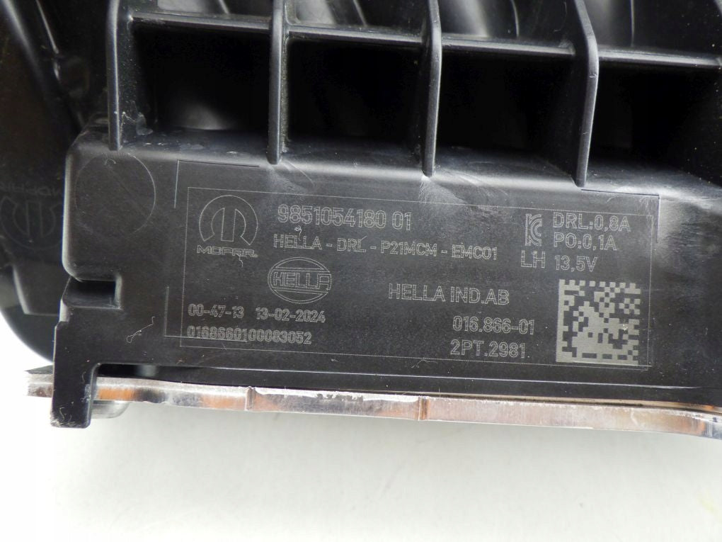 PEUGEOT 208 II LIFT 2023- 9851054180 LED DRL LAMP HALOGEN LEFT