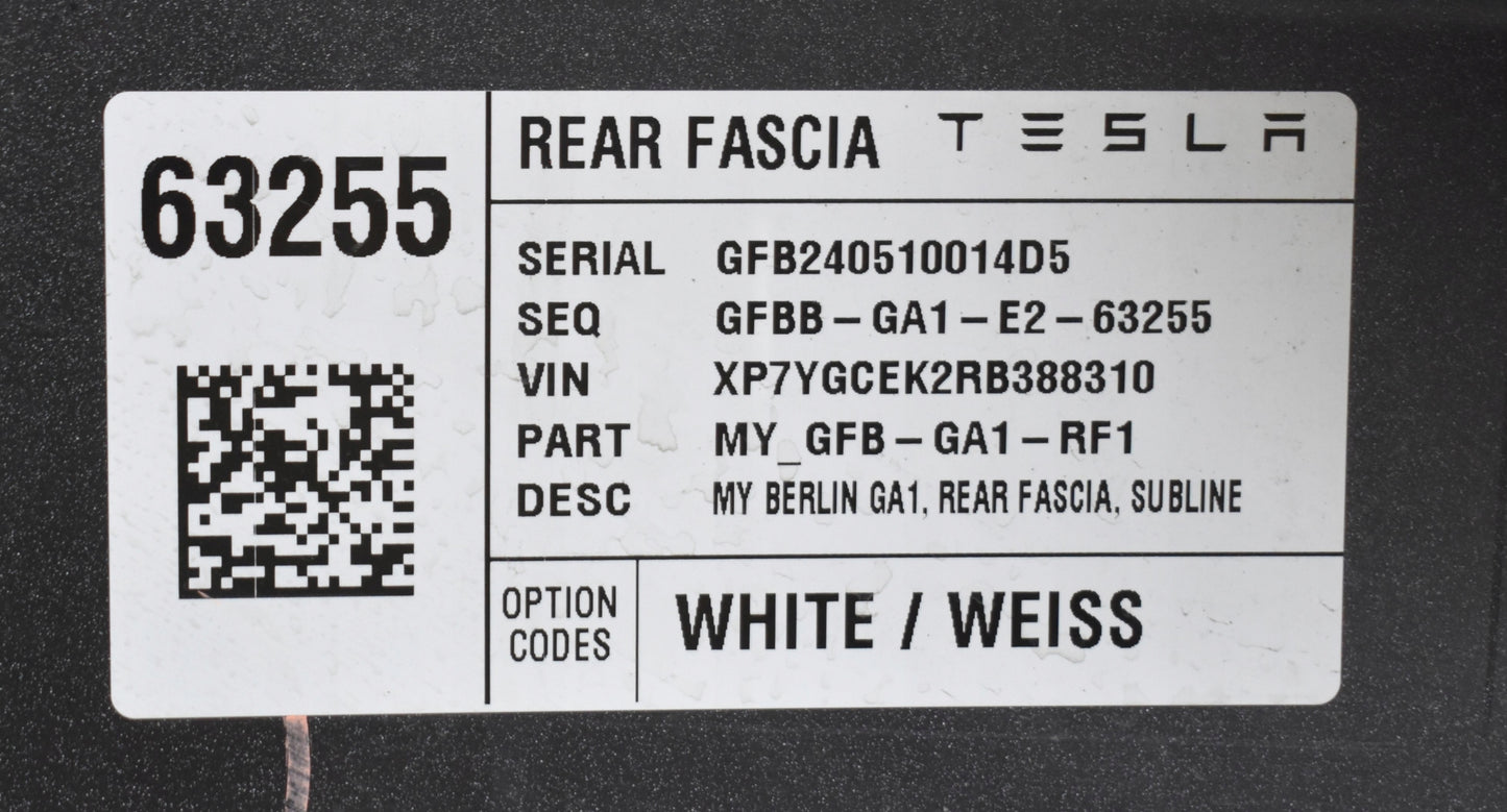 TESLA MODEL Y REAR BUMPER ORG + BOTTOM