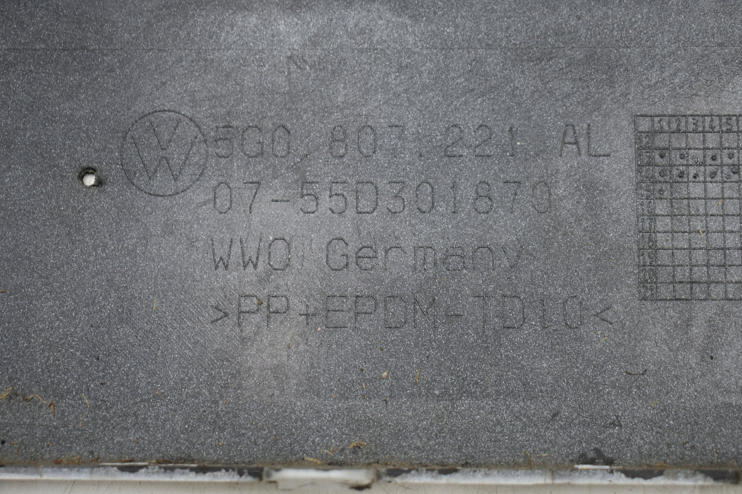 VW GOLF VII 5G0 R-LINE FRONT BUMPER ORG