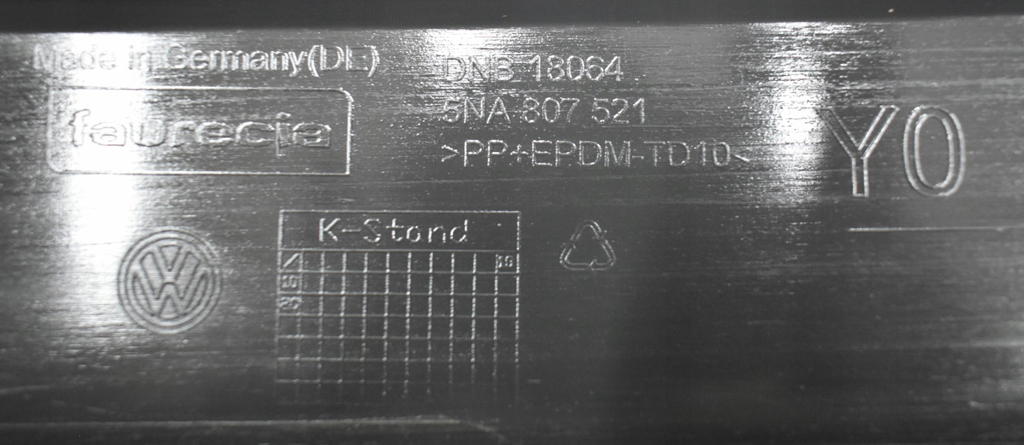 VW TIGUAN TIGUAN II 5NA REAR BUMPER + LOWER PART ORG