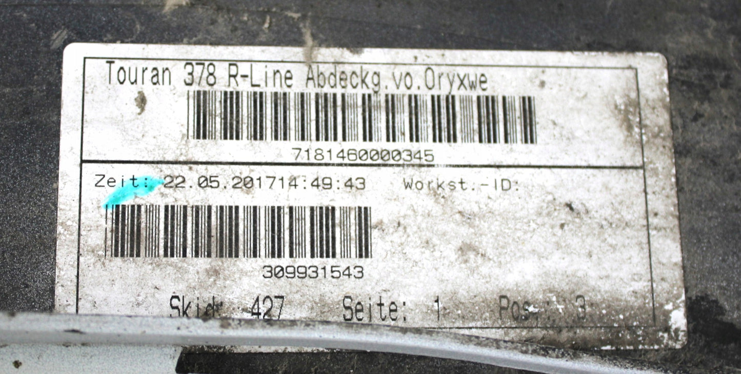 VW TOURAN III 5TA R LINE FRONT BUMPER ORG + CHROME