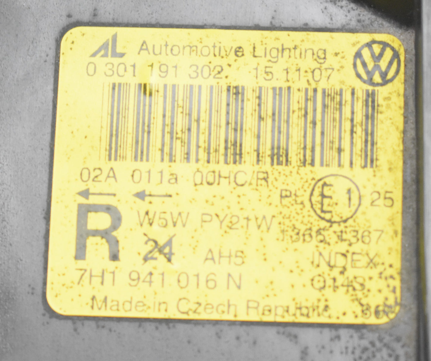 VW TRANSPORTER T5 7H1 HEADLIGHT RIGHT FRONT EU! ORG!