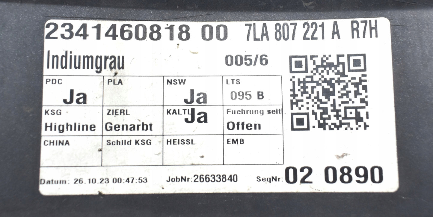 VW Transporter T6 (7LA) Front Bumper - Original