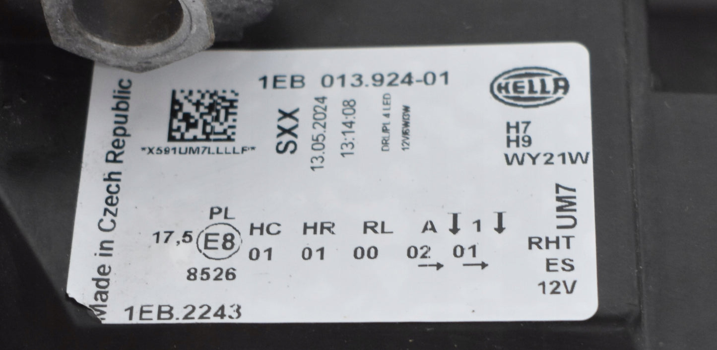 VW GOLF VII 5G LEFT FRONT HEADLIGHT ORG EU