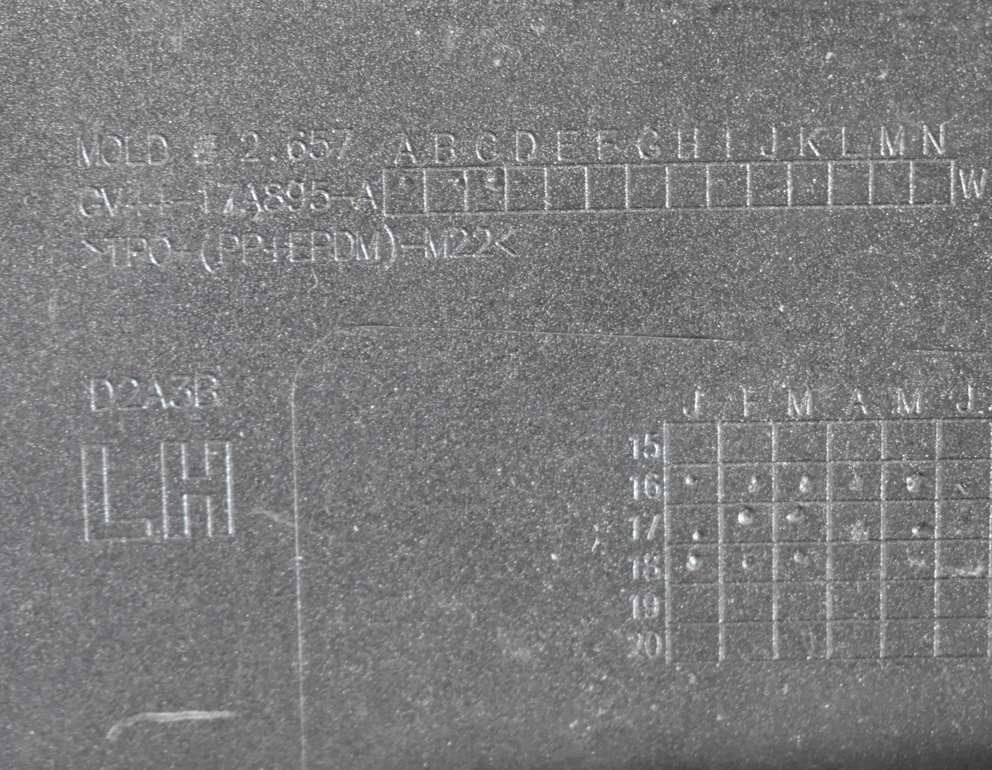 FORD KUGA MK2 REAR BUMPER ORIGINAL STANDARD BASIC + BOTTOM