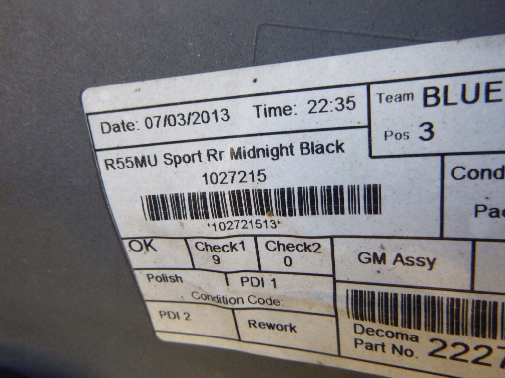 MINI CLUBMAN S R55 LIFT rear bumper