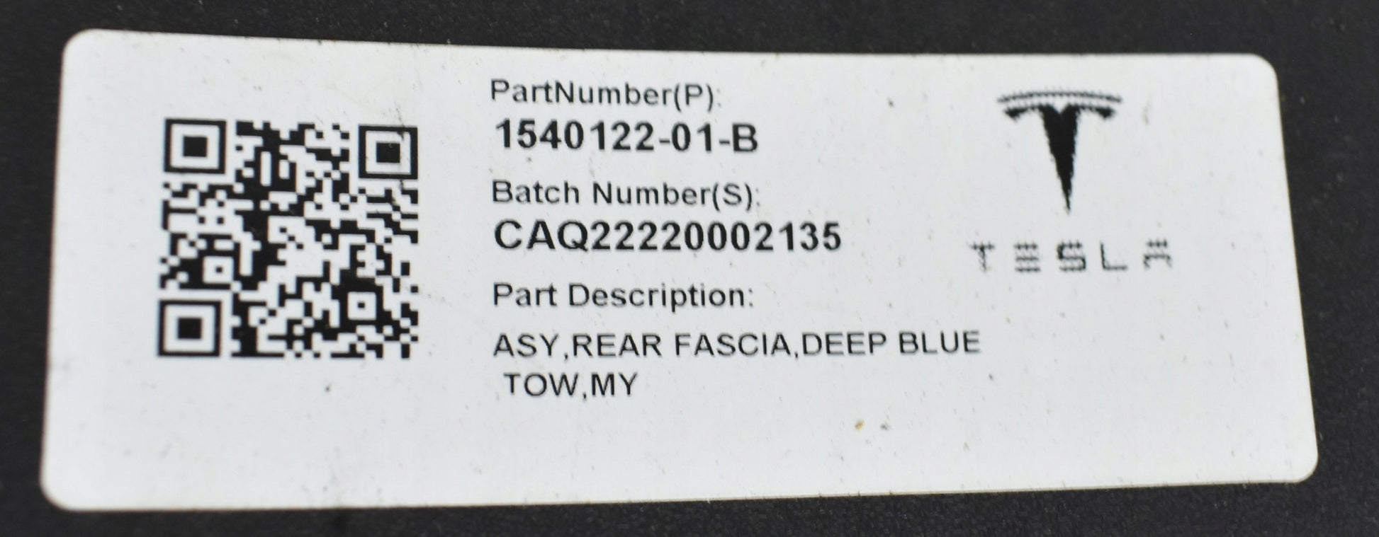 TESLA MODEL Y REAR BUMPER ORG + BOTTOM