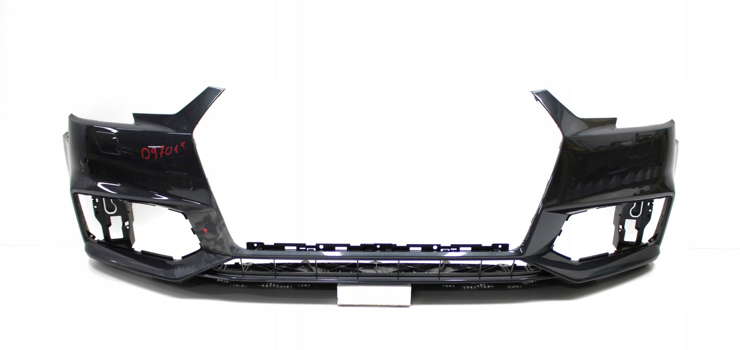 AUDI A4 B9 8W S LINE FRONT BUMPER ORG + PLATE