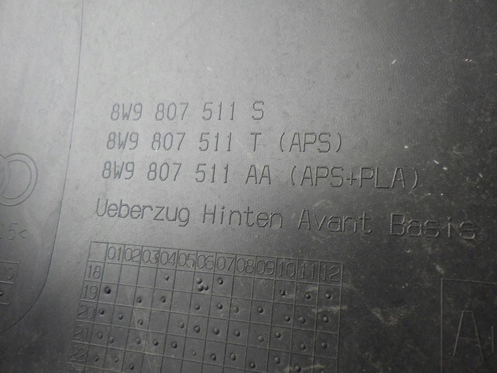 AUDI A4 B9 KOMBI 8W9 LIFT 19- Rear Bumper