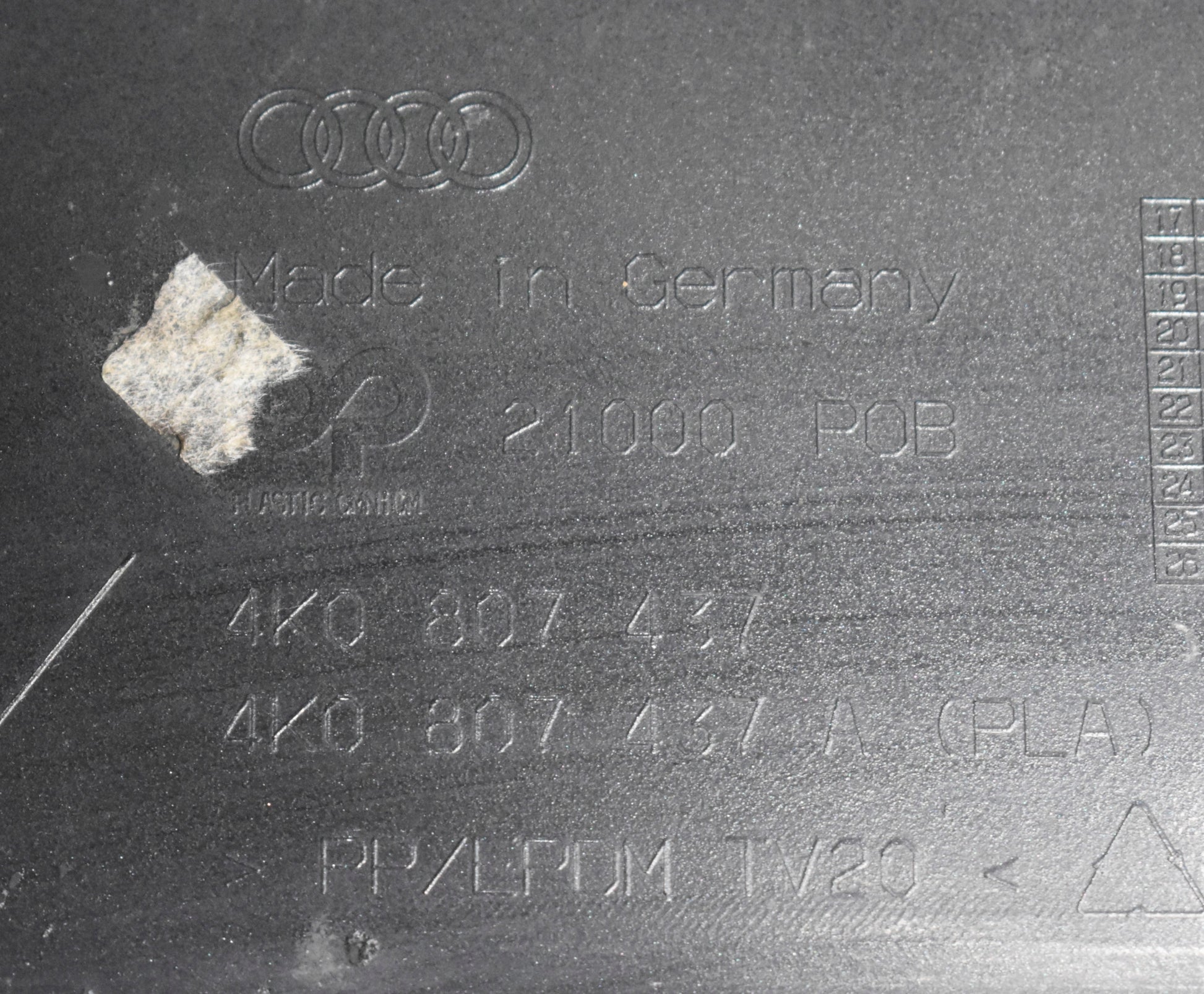 AUDI A6 C8 4K FRONT BUMPER ORG