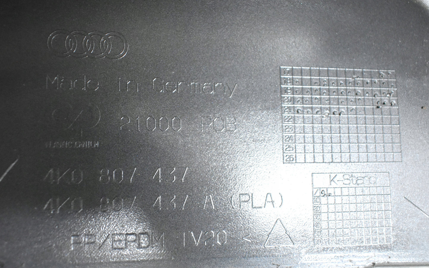 AUDI A6 C8 4K0 FRONT BUMPER ORG