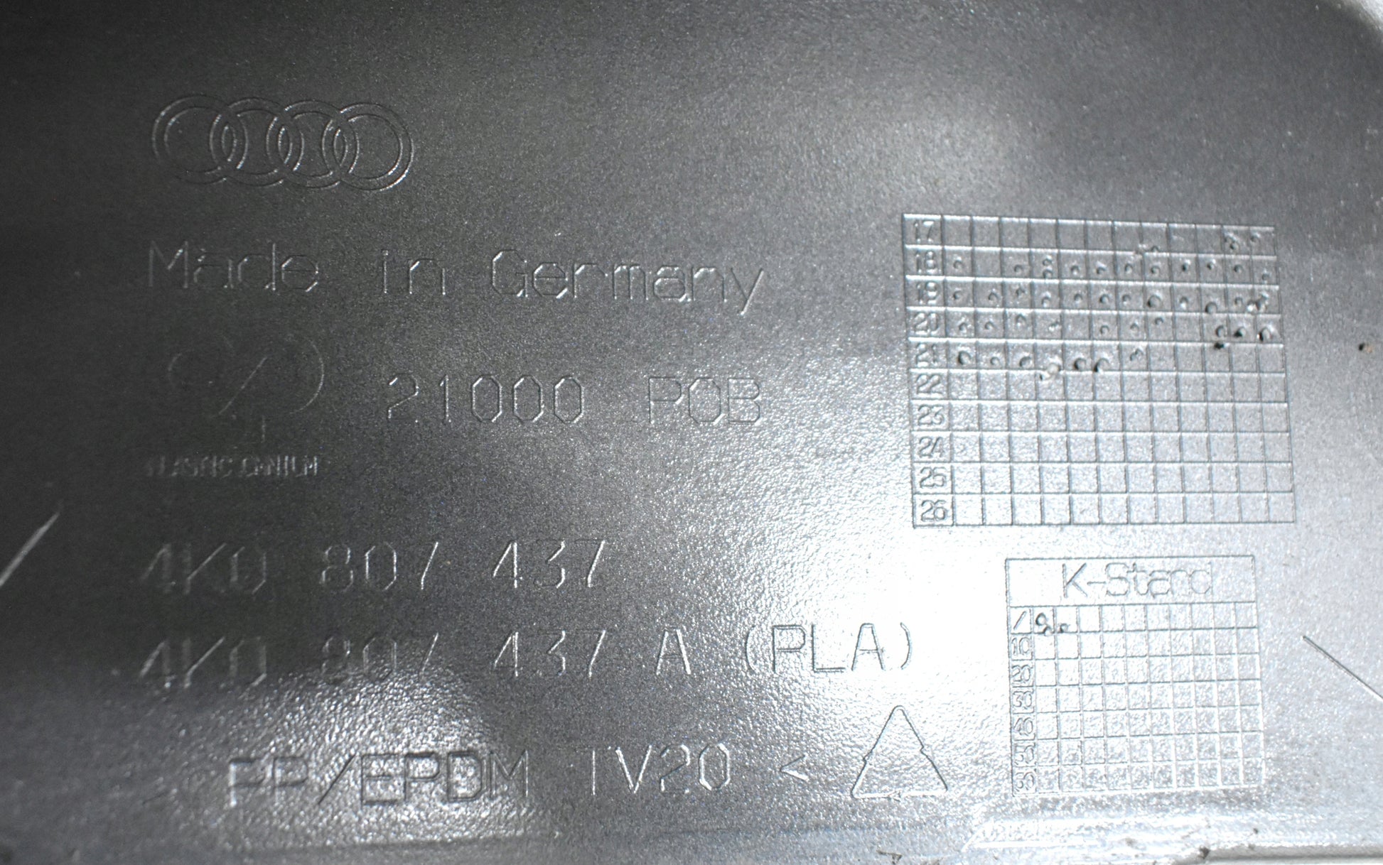 AUDI A6 C8 4K0 FRONT BUMPER ORG