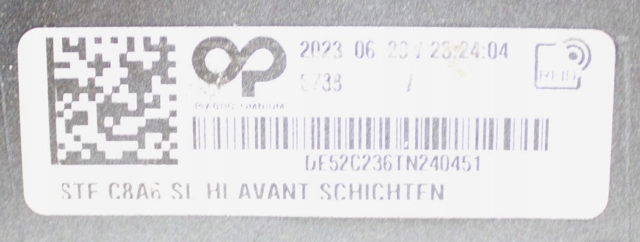 AUDI A6 C8 4K9 S LINE REAR BUMPER ORG ESTATE + BOTTOM