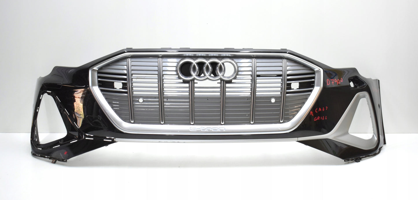 AUDI E TRON 4KE S LINE FRONT BUMPER ORG + GRILLE