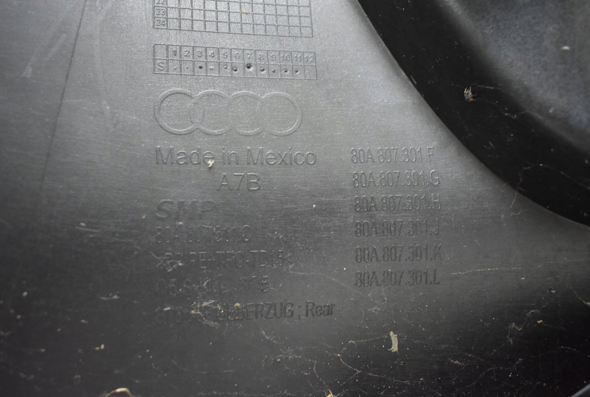 AUDI Q5 II 80A S LINE REAR BUMPER ORG