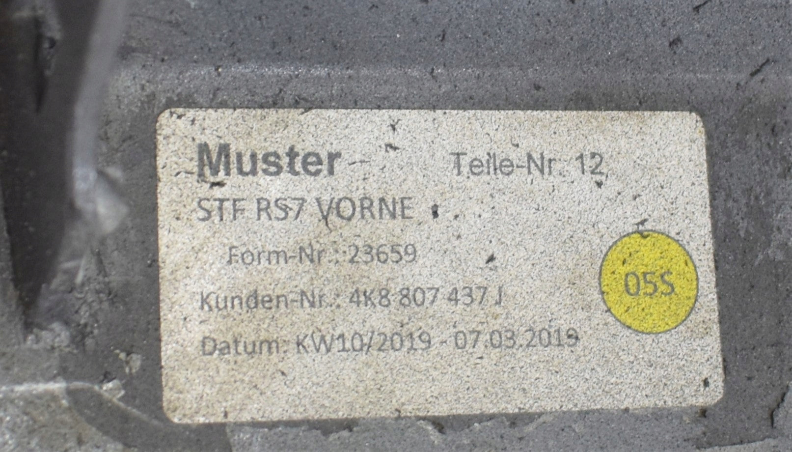 AUDI RS7 C8 4K8 FRONT BUMPER ORG