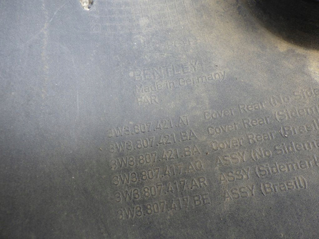 BENTLEY CONTINENTAL GT GTC 3W0 3W3 SPEED rear bumper