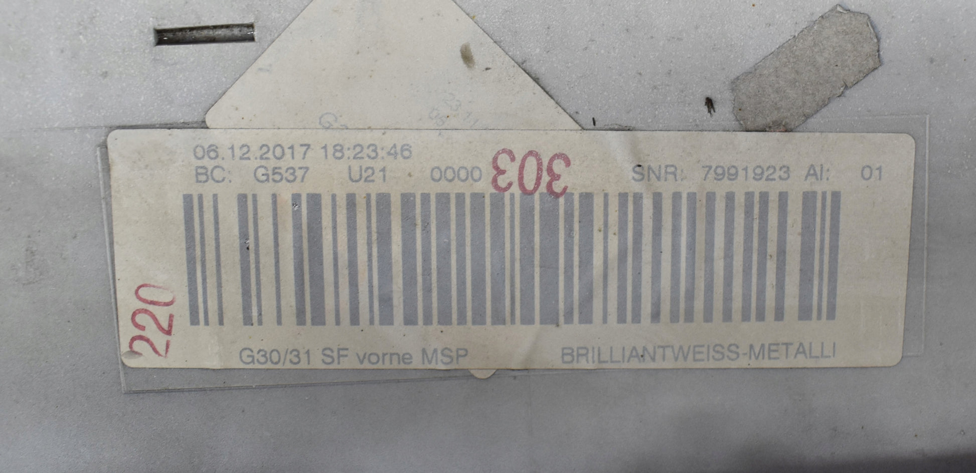 BMW 5 G30 G31 M PACKAGE FRONT BUMPER SUPER CONDITION