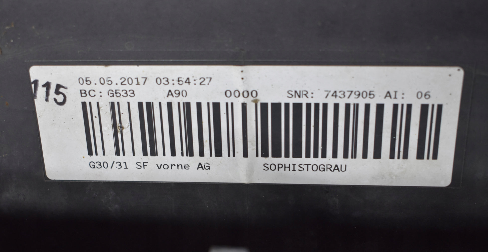 BMW 5 G30 G31 FRONT BUMPER EXCELLENT CONDITION ORIGINAL