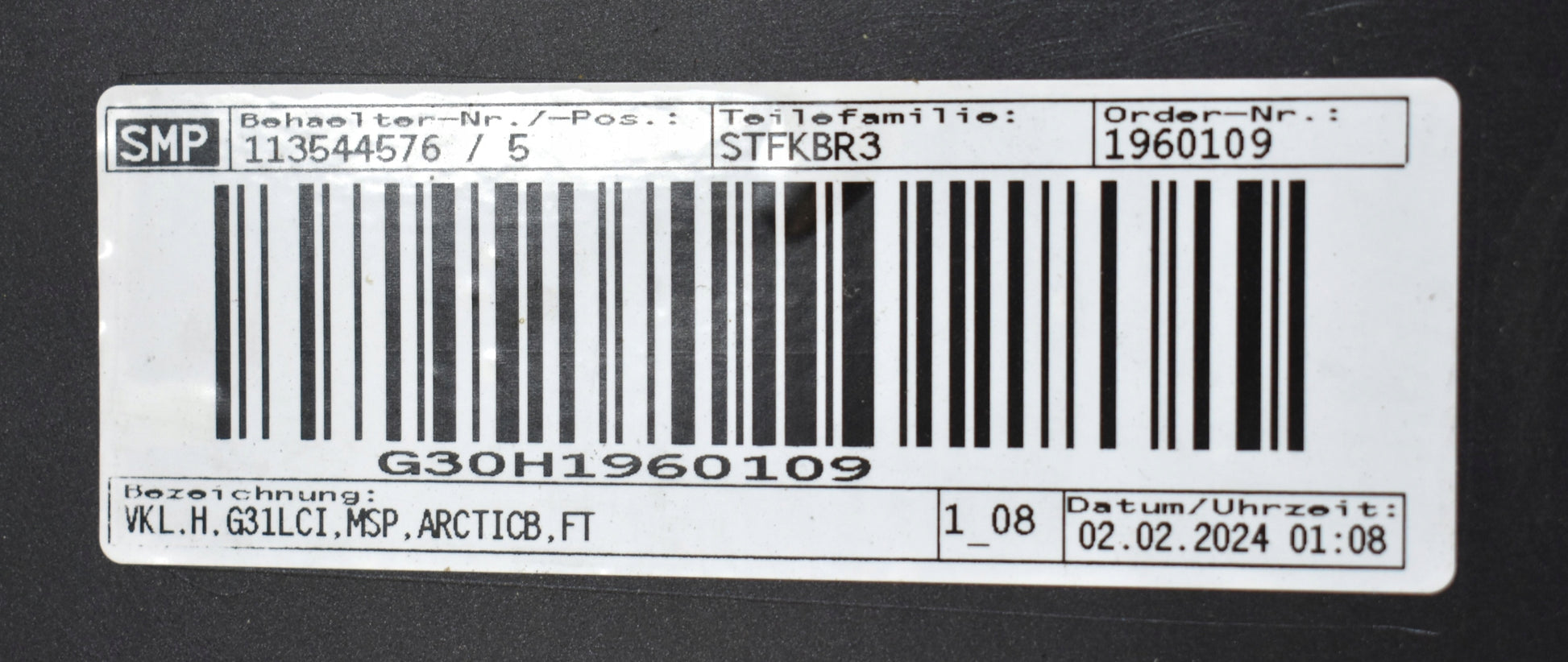 BMW 5 G31 LIFT LCI M PACKAGE REAR BUMPER ORIGINAL WAGON