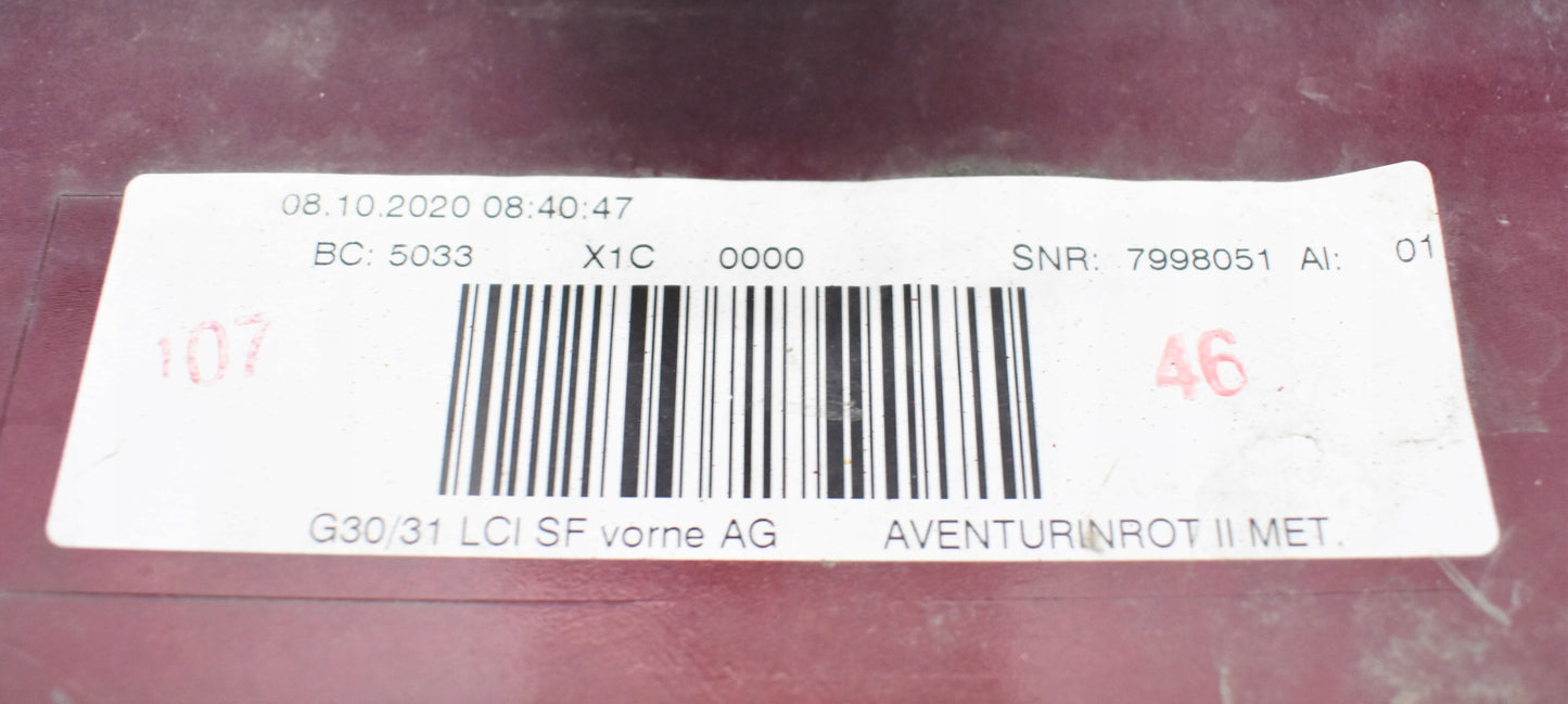 BMW 5 V G30 G31 LIFT LCI FRONT BUMPER ORG