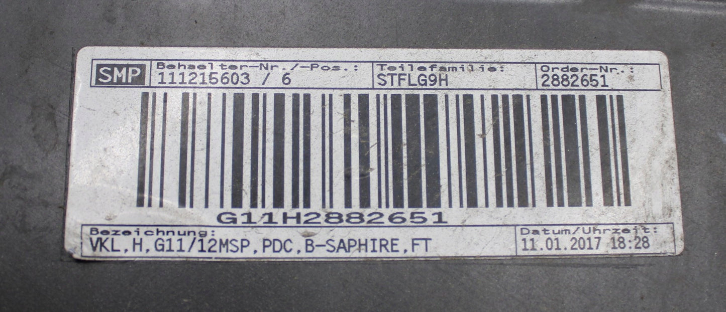 BMW 7 G11 G12 M Sport Package Rear Bumper Genuine