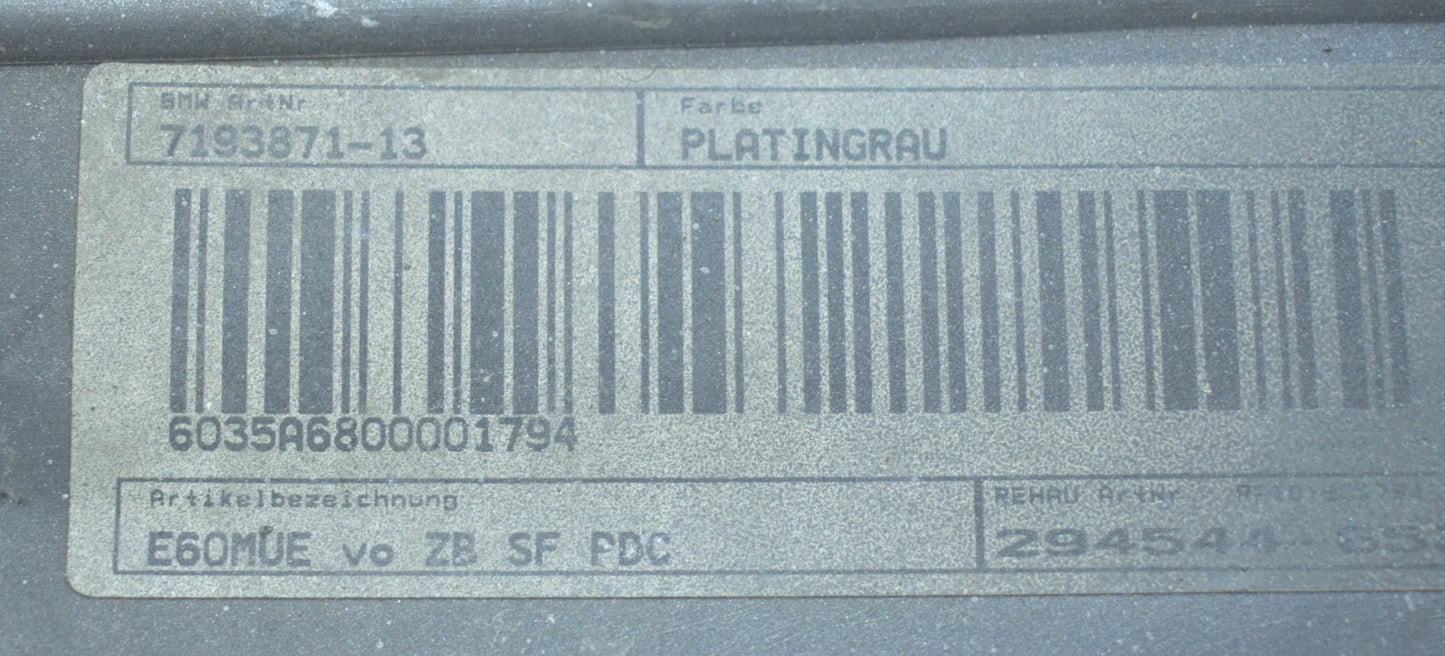 BMW E60 E61 FRONT BUMPER ORG