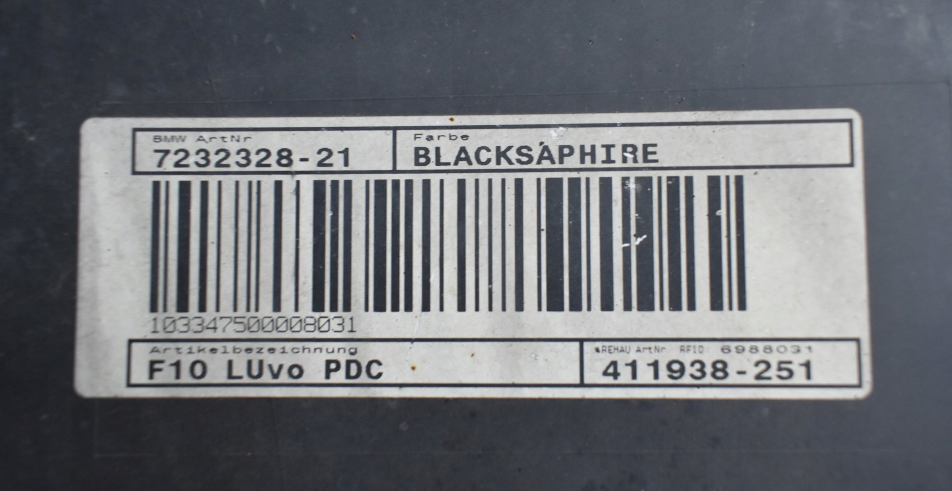 BMW F10 F11 FRONT BUMPER ORG