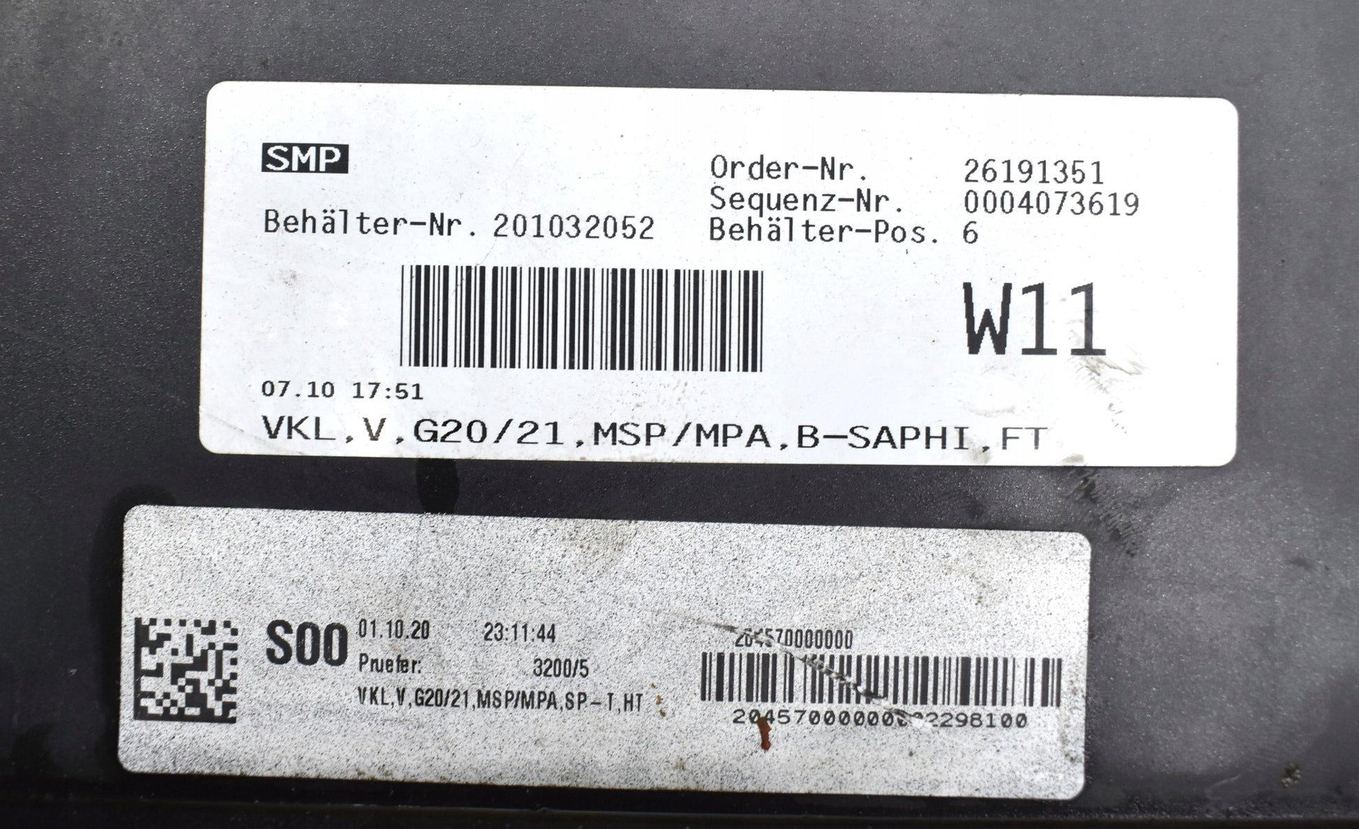 BMW G20 G21 M PACKAGE FRONT BUMPER ORG