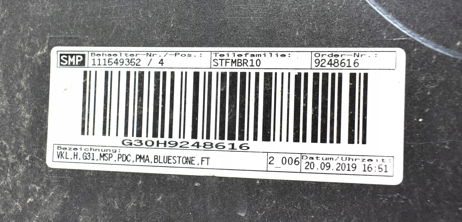 BMW G31 M PACKAGE REAR BUMPER ESTATE ORG