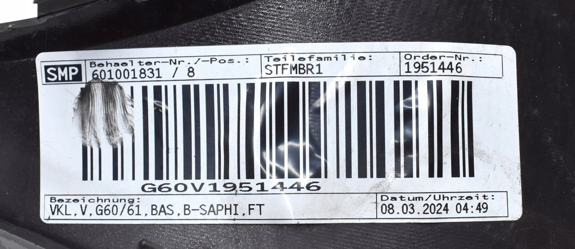 BMW G60 G61 FRONT BUMPER STANDARD BASIC ORG