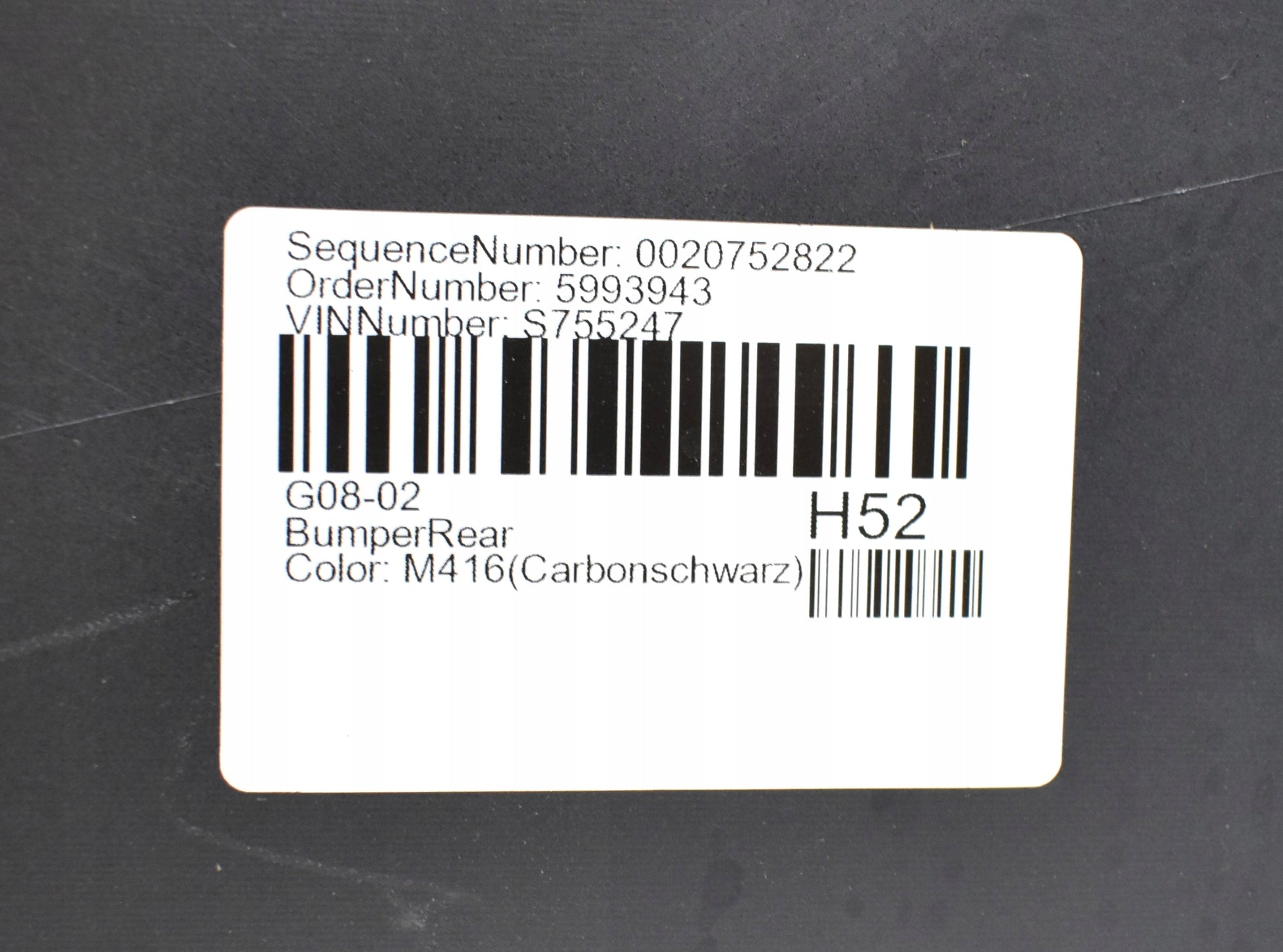 BMW IX3 G08 M PACKAGE FACELIFT LCI REAR BUMPER ORG