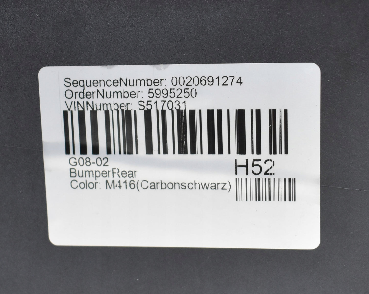 BMW IX3 G08 M PACKAGE FACELIFT LCI REAR BUMPER ORG