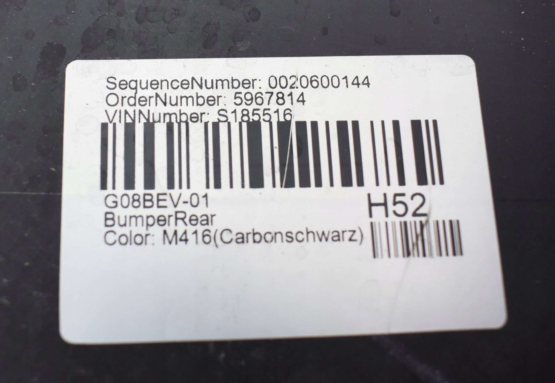 BMW IX3 G08 REAR BUMPER ORG