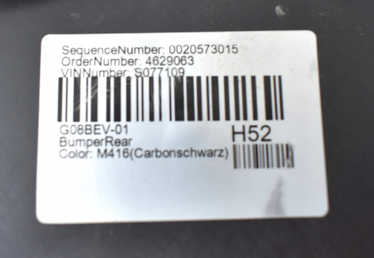 BMW IX3 IX 3 G08 REAR BUMPER ORG