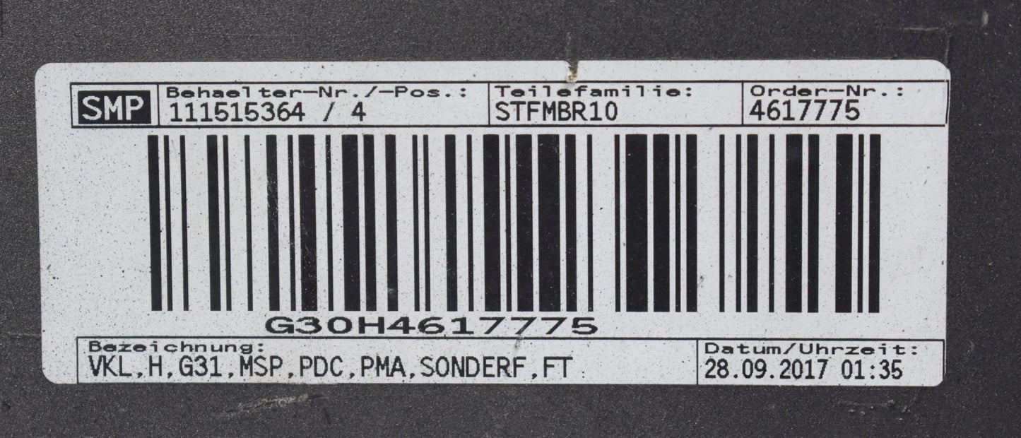 BMW 5 Series G31 M Sport Package Rear Bumper Wagon OEM